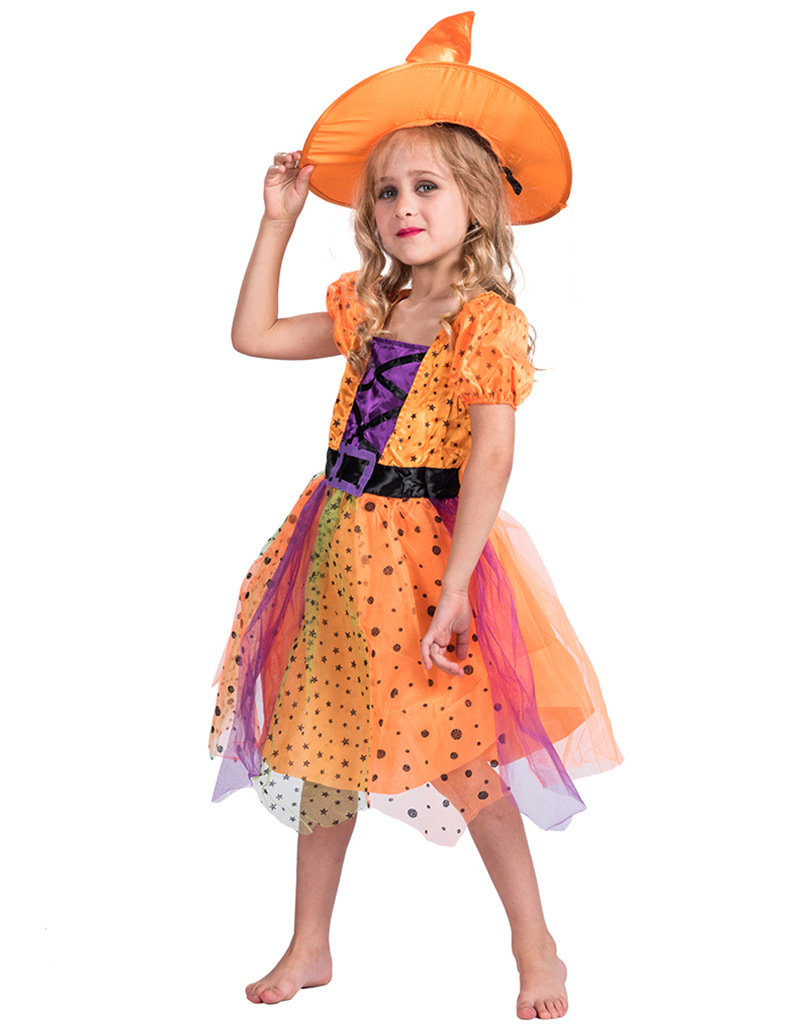 F68149 witch costume for girls